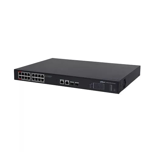 PoE šakotuvas 1000Mbps 16portu+2G uplink + 2SFP
