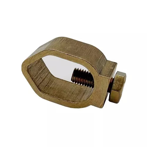 Įžeminimo gnybtas su tvirtinimo varžtu, skirtas D-16mm strypui