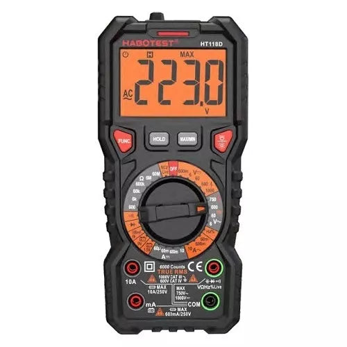 Multimetras DC1000V/10A, AC750V/10A