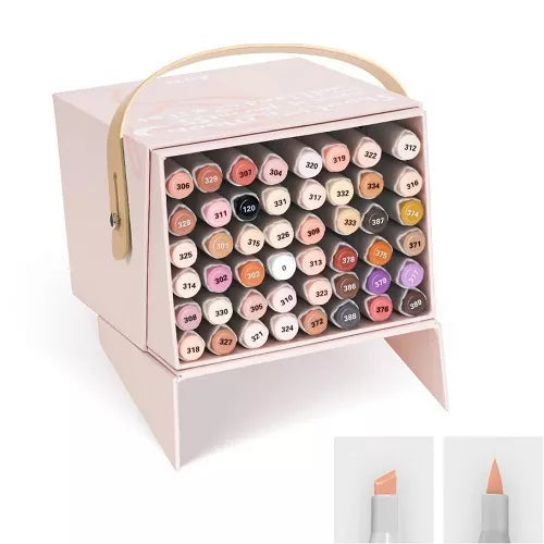 Dvipusiai markeriai - flomasteriai ARRTX Oros, 48 spalvų, odos atspalvių