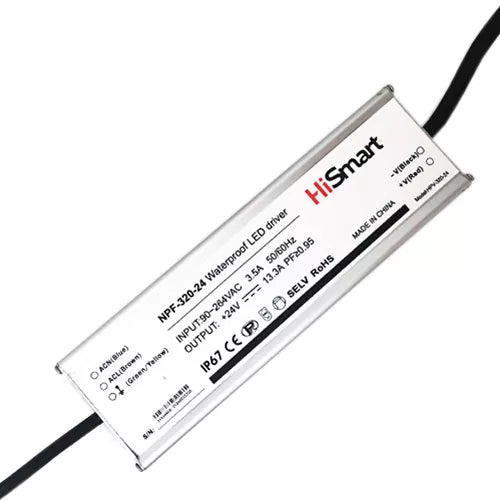 Maitinimo šaltinis 24V, 13.3A, 320W, PFC, IP67