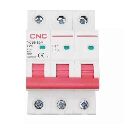 Automatinis jungiklis, 3P, 20A, C klasės, 6kA