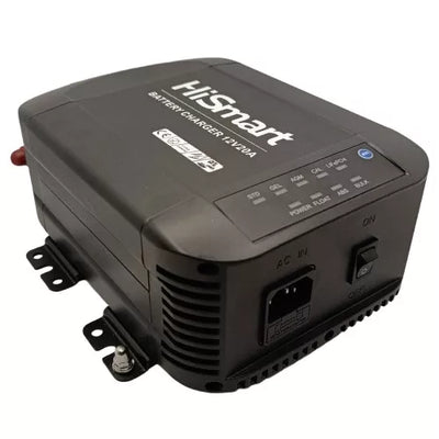 Automatinis švino rūgšties / LiFePO4 akumuliatoriaus įkroviklis, 12V 20A
