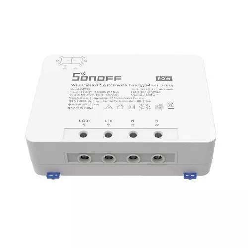 SONOFF PowR3 išmanusis 1 kanalo jungiklis Wi-Fi su elektros sąnaudų apskaita