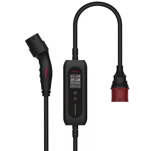 Elektromobilio nešiojamas įkroviklis Type 2 - CEE, 22kW, 6-32A, 3-fazis, 5m