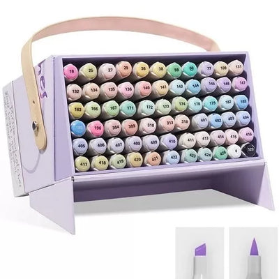 Dvipusiai markeriai - flomasteriai ARRTX Oros, 66 spalvų, pastelinių atspalvių