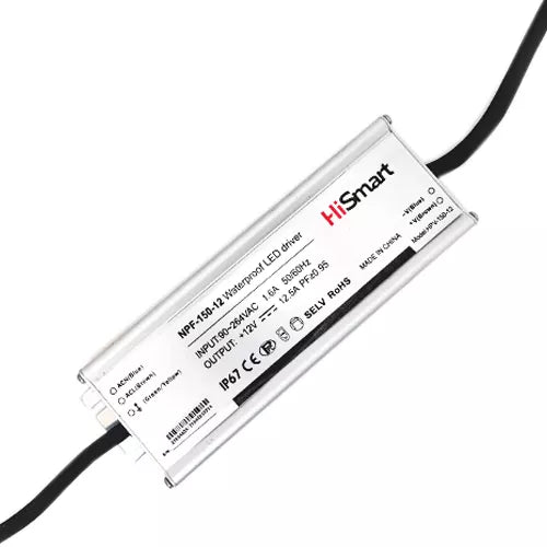 Maitinimo šaltinis 12V, 12.5A, 150W, PFC, IP67