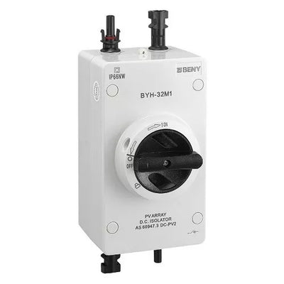 DC jungiklis 2P, 32A, 1000VDC, MC4, IP66