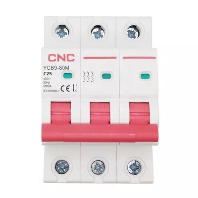 Automatinis jungiklis, 3P, 25A, C klasės, 6kA