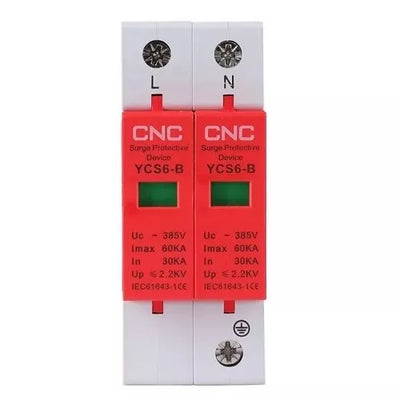 AC viršįtampių ribotuvas, 2P, B klasės, 30-60 kA, 385VAC