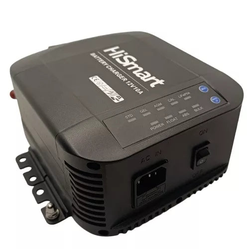 Automatinis švino rūgšties /  LiFePO4 akumuliatoriaus įkroviklis, 12V 10A