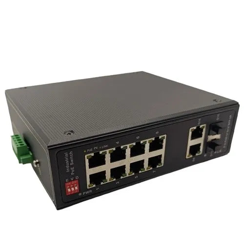PoE šakotuvas 10 prievadų 1000M su 2 SFP prievadais 1000M
